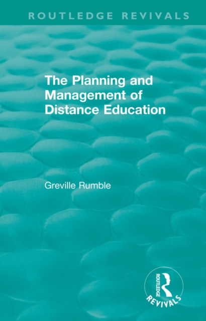 Planning and Management of Distance Education