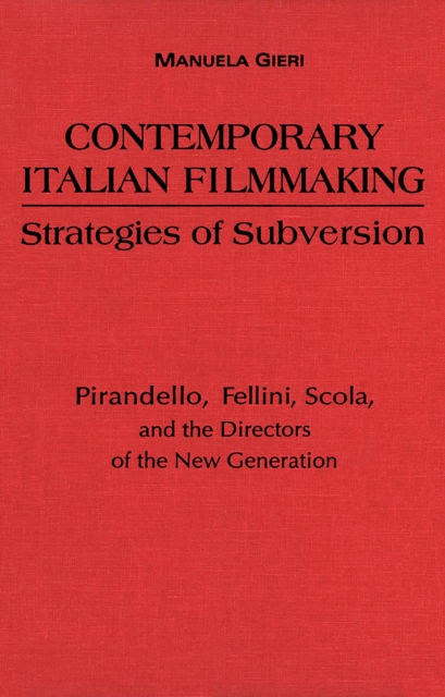 Contemporary Italian Filmmaking