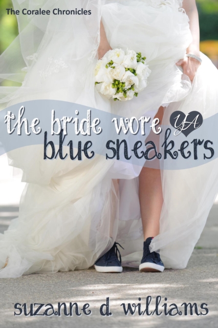 Bride Wore Blue Sneakers