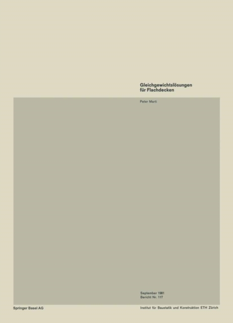 Gleichgewichtslösungen für Flachdecken