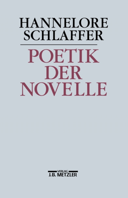 Poetik der Novelle