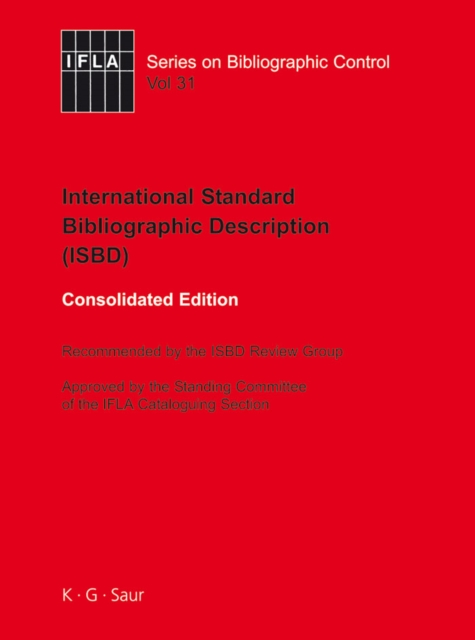 ISBD: International Standard Bibliographic Description
