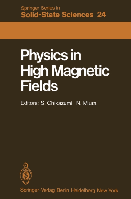 Physics in High Magnetic Fields