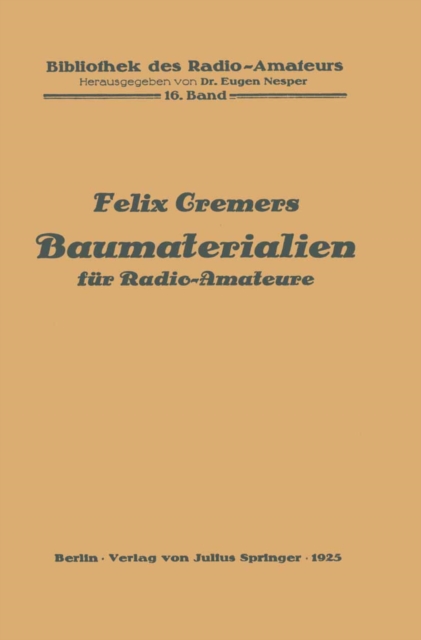 Baumaterialien für Radio-Amateure