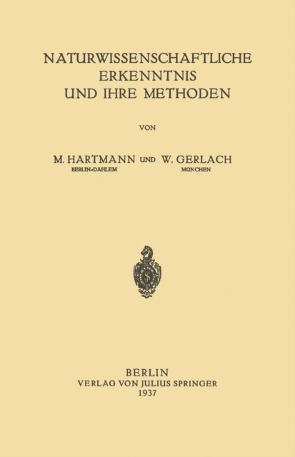 Naturwissenschaftliche Erkenntnis und Ihre Methoden