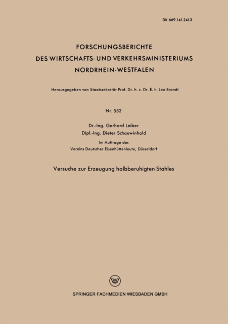 Versuche zur Erzeugung halbberuhigten Stahles