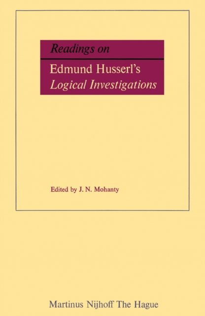 Readings on Edmund Husserl's Logical Investigations