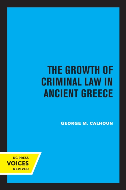 Growth of Criminal Law in Ancient Greece