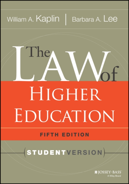 Law of Higher Education, 5th Edition