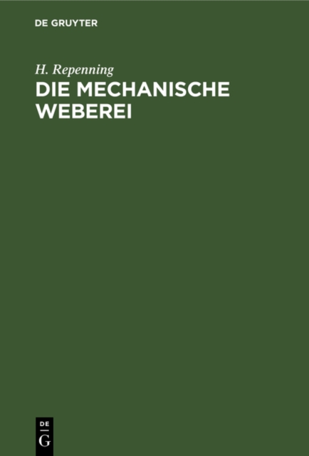 Die mechanische Weberei