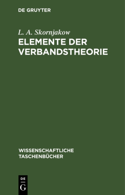 Elemente der Verbandstheorie