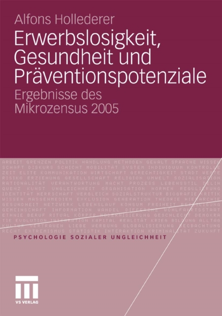 Erwerbslosigkeit, Gesundheit und Präventionspotenziale