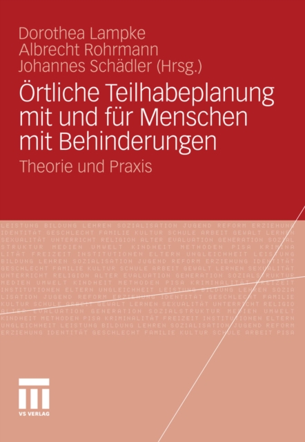 Örtliche Teilhabeplanung mit und für Menschen mit Behinderungen