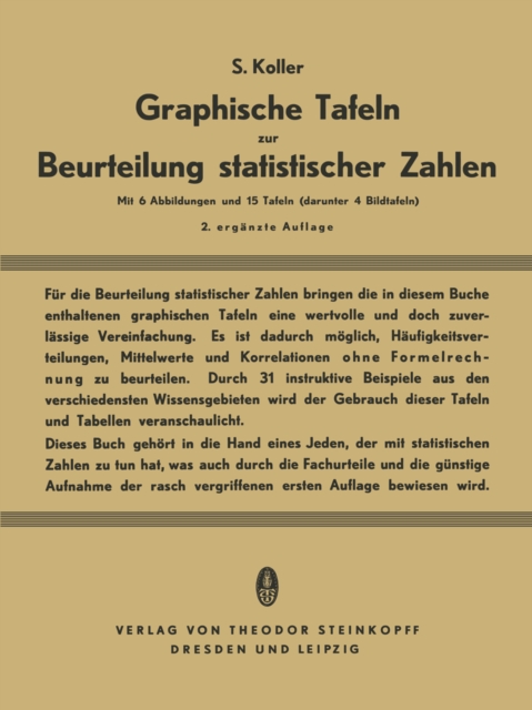 Graphische Tafeln zur Beurteilung statistischer Zahlen
