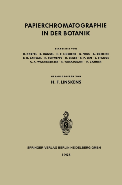 Papierchromatographie in der Botanik