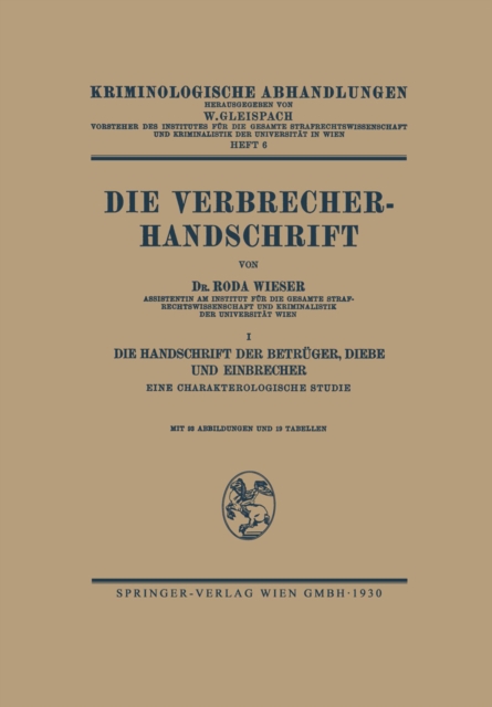 Die Verbrecher-Handschrift