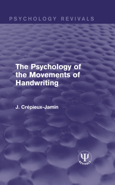 Psychology of the Movements of Handwriting