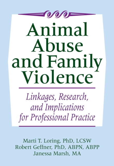 Animal Abuse and Family Violence