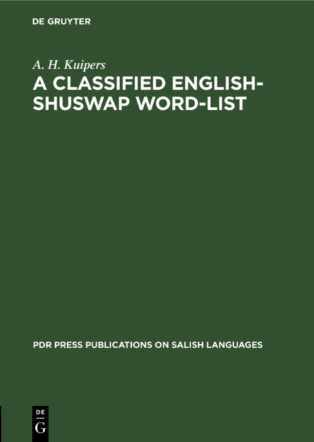 Classified English-Shuswap Word-List