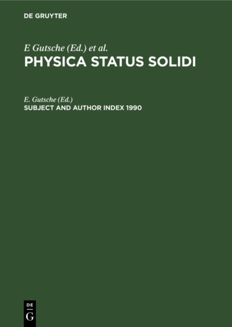 Subject and Author Index 1990