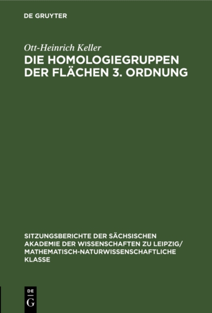 Die Homologiegruppen der Flachen 3. Ordnung
