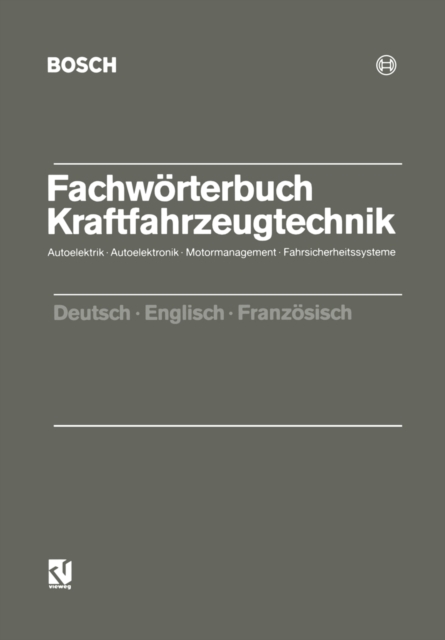 Fachwörterbuch Kraftfahrzeugtechnik