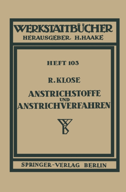 Anstrichstoffe und Anstrichverfahren