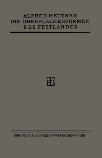 Die Oberflächenformen des Festlandes