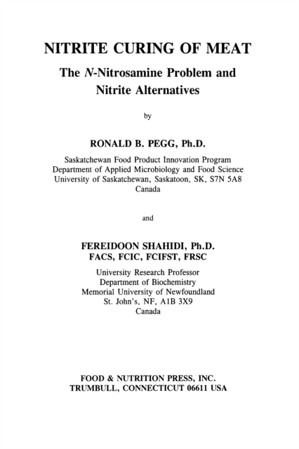 Nitrite Curing of Meat