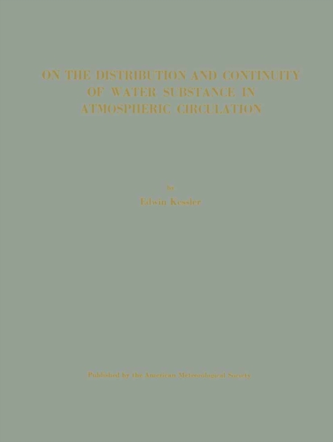 On the Distribution and Continuity of Water Substance in Atmosphere Circulations