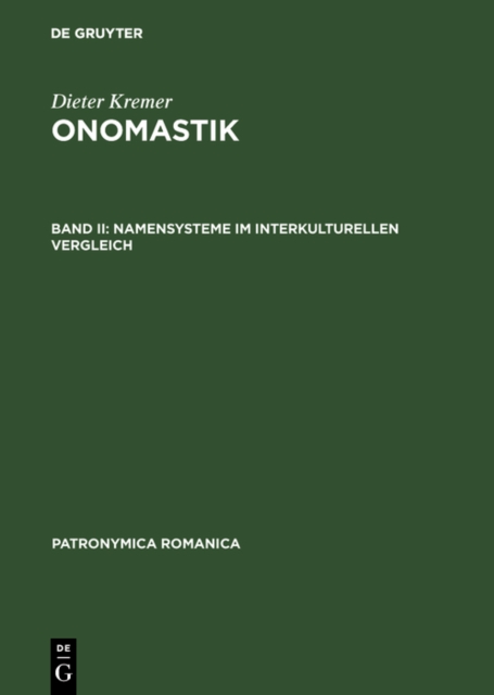 Namensysteme im interkulturellen Vergleich