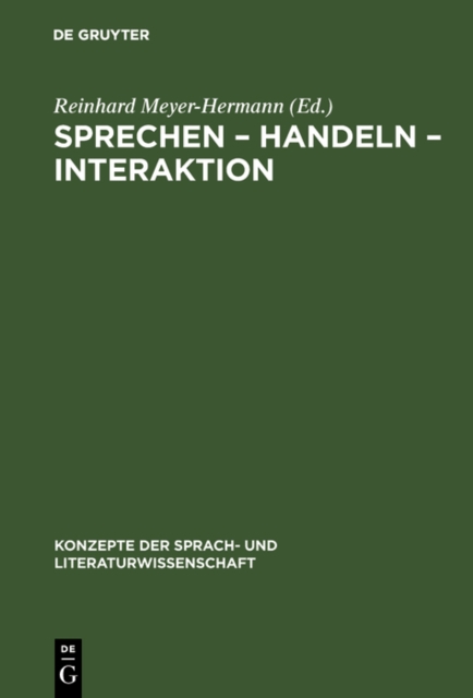 Sprechen – Handeln – Interaktion