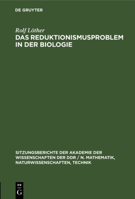 Reduktionismusproblem in der Biologie