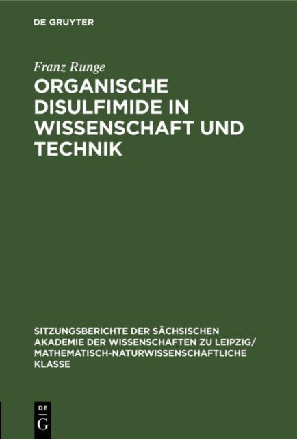 Organische Disulfimide in Wissenschaft und Technik