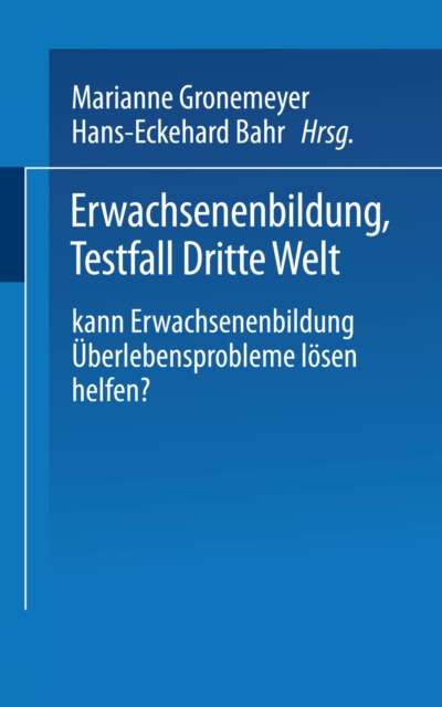 Erwachsenenbildung Testfall Dritte Welt
