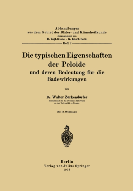 Die typischen Eigenschaften der Peloide und deren Bedeutung für die Badewirkungen