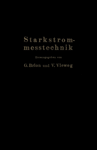 Starkstrommeßtechnik