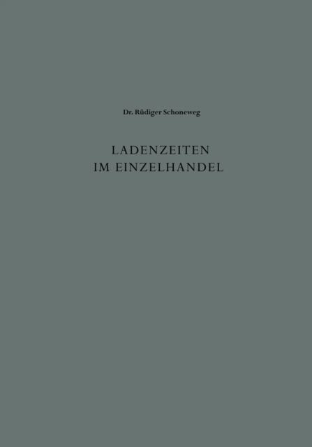 Ladenzeiten im Einzelhandel