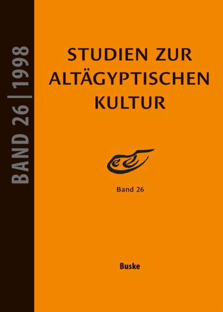 Studien zur Altagyptischen Kultur Band 26