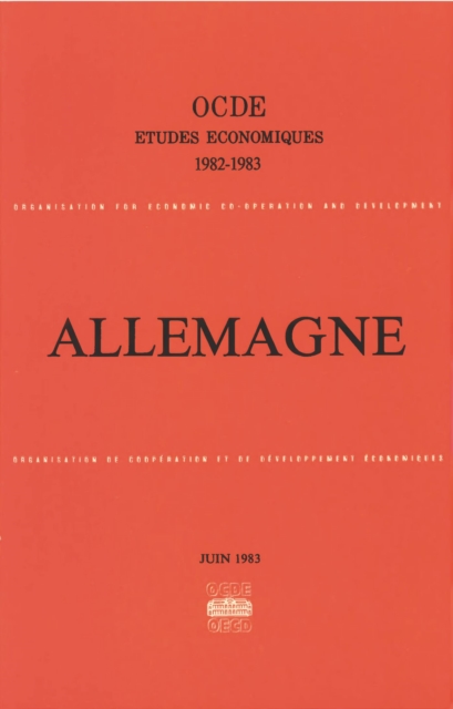 Etudes economiques de l'OCDE : Allemagne 1983