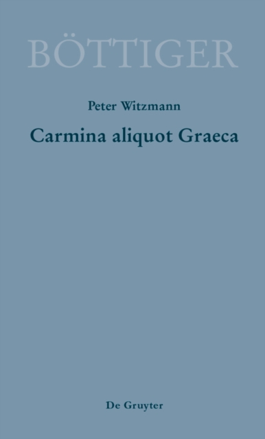 Carmina aliquot Graeca