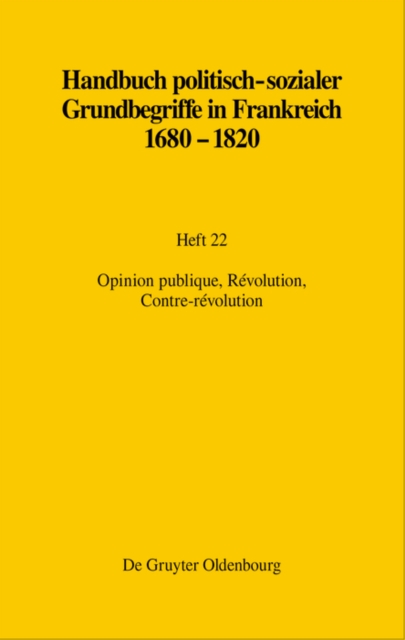 Opinion publique, Revolution, Contre-revolution