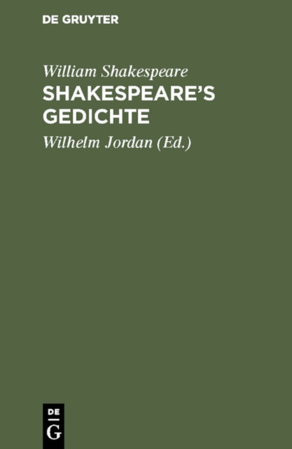 Shakespeare’s Gedichte
