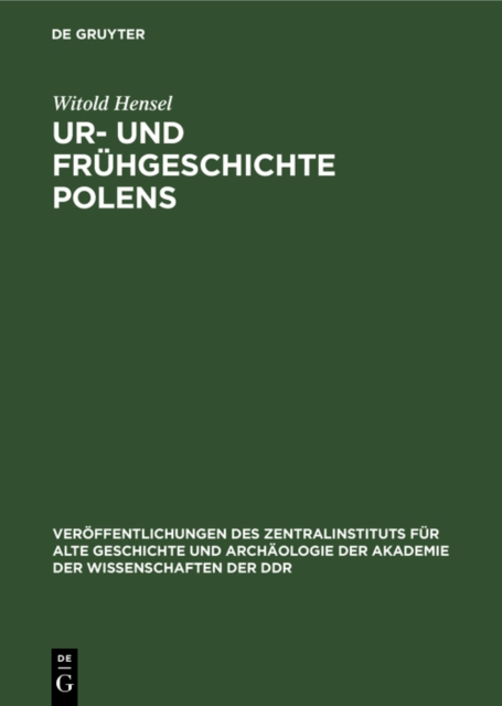Ur- und Fruhgeschichte Polens