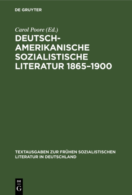 Deutsch-amerikanische sozialistische Literatur 1865-1900