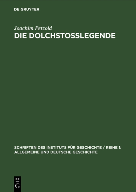 Die Dolchstolegende