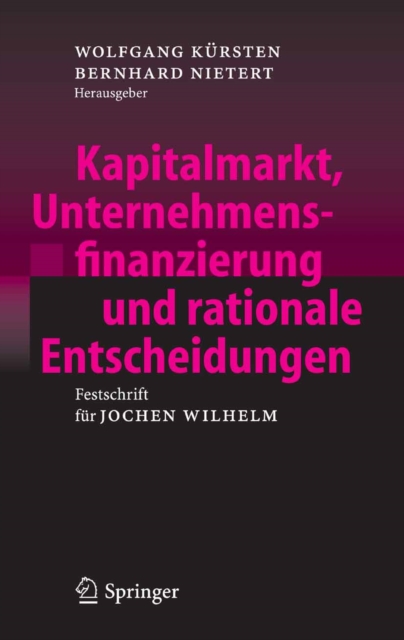 Kapitalmarkt, Unternehmensfinanzierung und rationale Entscheidungen