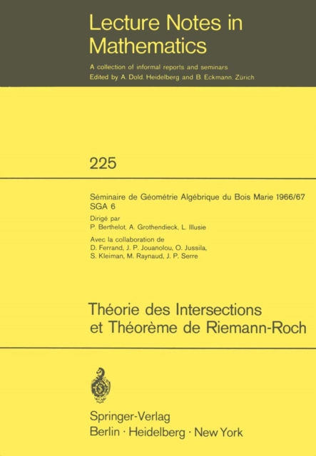 Théorie des Intersections et Théorème de Riemann-Roch