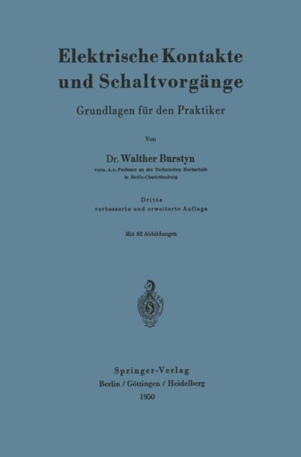 Elektrische Kontakte und Schaltvorgänge