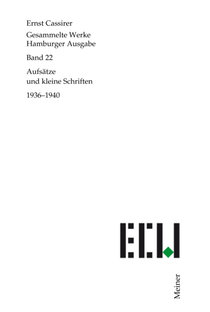 Aufsätze und kleine Schriften 1936–1940